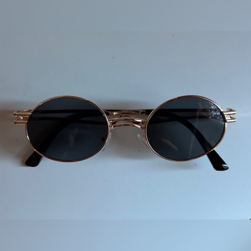 Trendy sunglasses gold accent 90s throwback